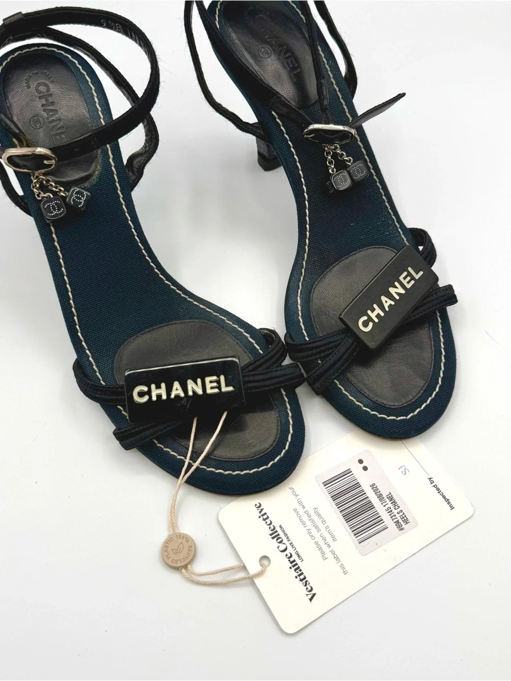 Chanel RARE Dice Ankle Strap heels size 39.5
